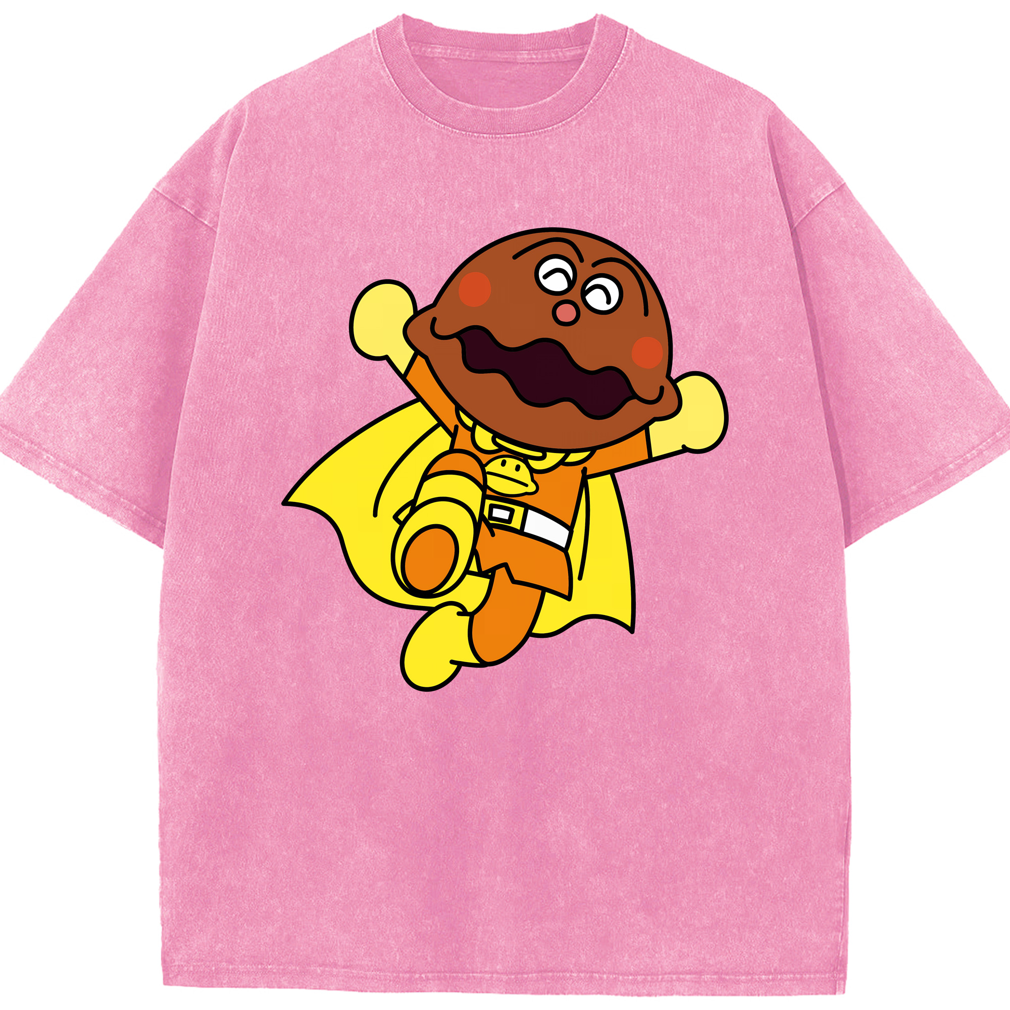 （画像用） アンパンマン Anpanman 綿100% ヴィンテージ風 半袖Tシャツ（フロントプリント）